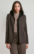 Detachable Hooded Blazer