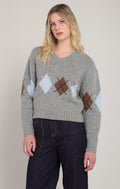 Argyle Knit Sweater