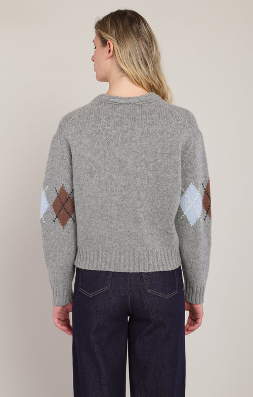 Argyle Knit Sweater