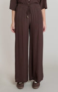 Flowy Wide Leg Pant - Chocolate Brown