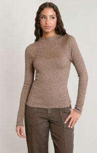 Raglan Long Sleeve - Heather Brown & Heather Grey