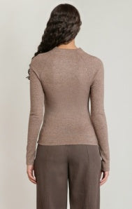 Raglan Long Sleeve - Heather Brown & Heather Grey