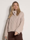 Chunky Cable Knit Cardigan