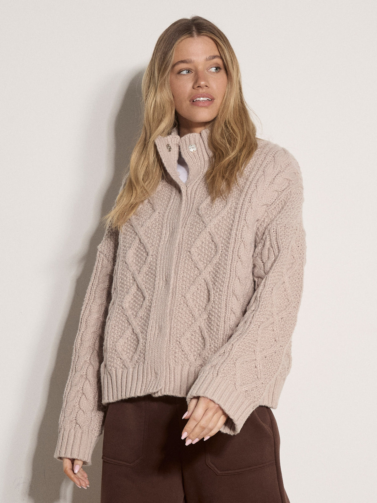 Chunky Cable Knit Cardigan