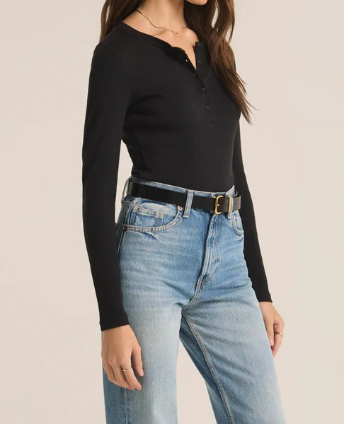 Samara Rib Henley Bodysuit