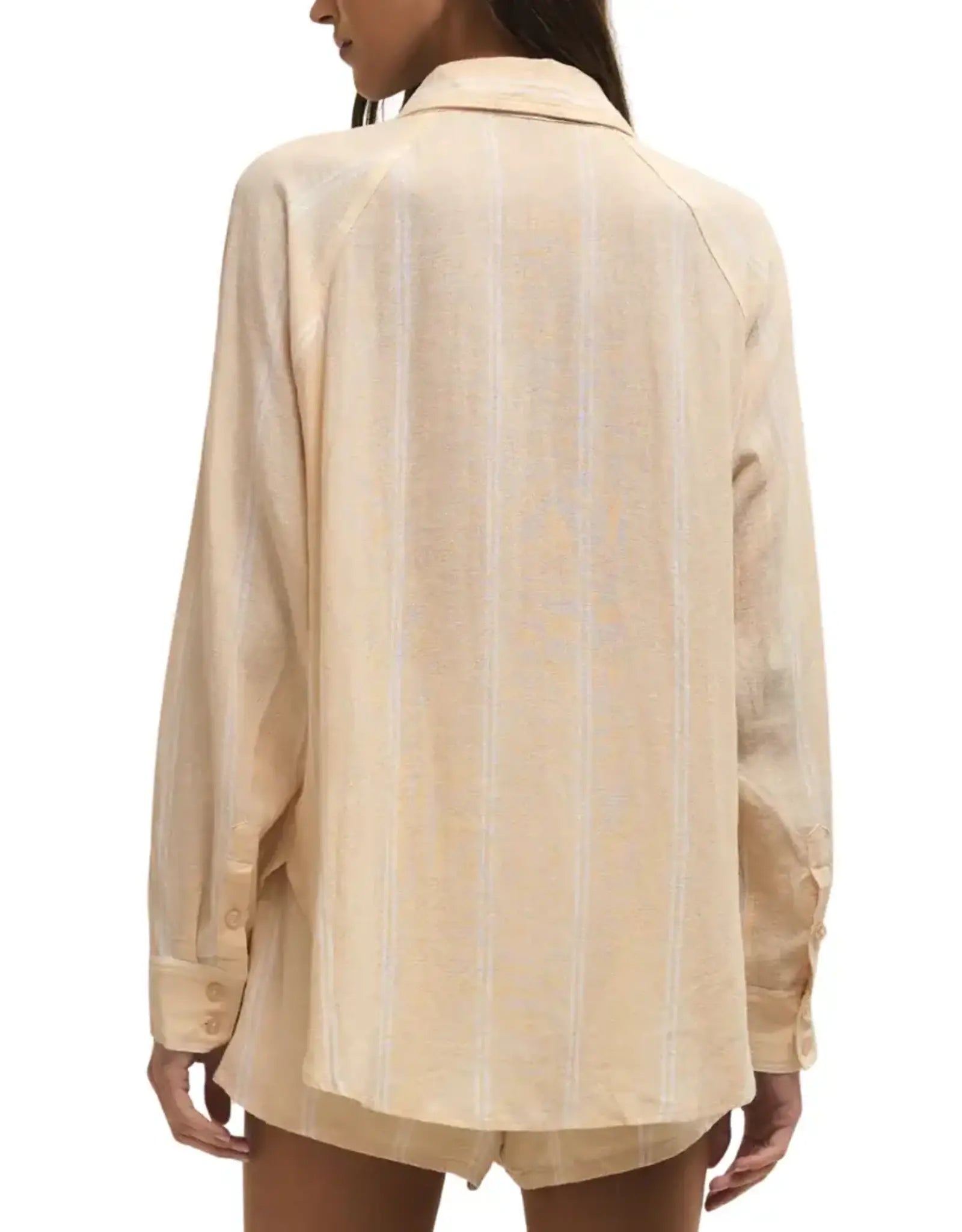 The Perfect Linen Top - Custard